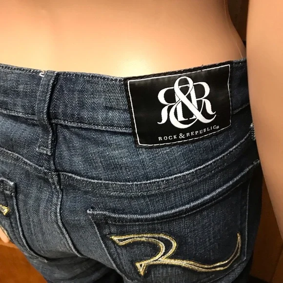 Rock & Republic Stella Jeans Size 29 blue Good Condition - Picture 6 of 15